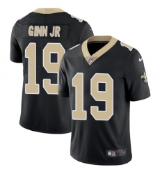 Youth Nike New Orleans Saints #19 Ted Ginn Jr Black Team Color Vapor Untouchable Limited Player NFL Jersey
