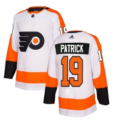 Youth Adidas Philadelphia Flyers #19 Nolan Patrick Authentic White Away NHL Jersey