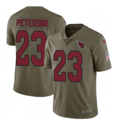 Youth Nike Arizona Cardinals #23 Adrian Peterson Limited Olive 2017 Salute to Service NFL Jersey