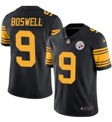 Youth Nike Pittsburgh Steelers #9 Chris Boswell Limited Black Rush Vapor Untouchable NFL Jersey