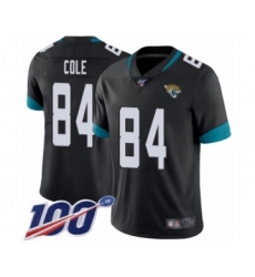 Men's Jacksonville Jaguars #84 Keelan Cole Black Team Color Vapor Untouchable Limited Player 100th Season Football Jersey