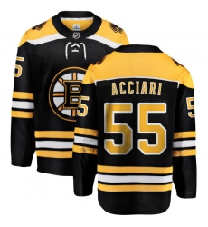 Men's Boston Bruins #55 Noel Acciari Authentic Black Home Fanatics Branded Breakaway NHL Jersey