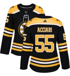Women's Adidas Boston Bruins #55 Noel Acciari Premier Black Home NHL Jersey