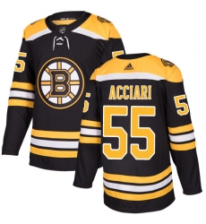 Youth Adidas Boston Bruins #55 Noel Acciari Authentic Black Home NHL Jersey