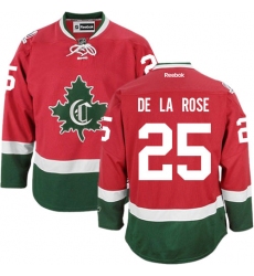 Youth Reebok Montreal Canadiens #25 Jacob de la Rose Authentic Red New CD NHL Jersey