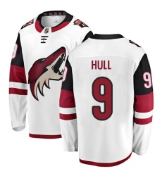 Men's Arizona Coyotes #9 Bobby Hull Fanatics Branded White Away Breakaway NHL Jersey
