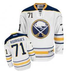 Men's Reebok Buffalo Sabres #71 Evan Rodrigues Authentic White Away NHL Jersey