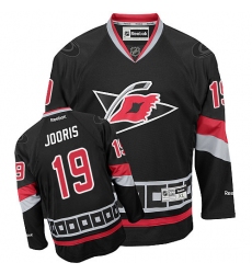 Men's Reebok Carolina Hurricanes #19 Josh Jooris Premier Black Third NHL Jersey