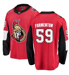 Youth Ottawa Senators #59 Alex Formenton Fanatics Branded Red Home Breakaway NHL Jersey