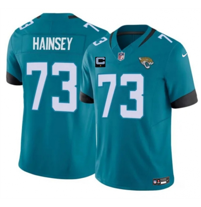 Men's Jacksonville Jaguars #73 Robert Hainsey Teal 2025 F.U.S.E. With 1-Star C Vapor Untouchable Limited Football Stitched Jersey