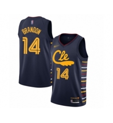 Men's Cleveland Cavaliers #14 Terrell Brandon Swingman Navy Basketball Jersey - 2019 20 City Edition