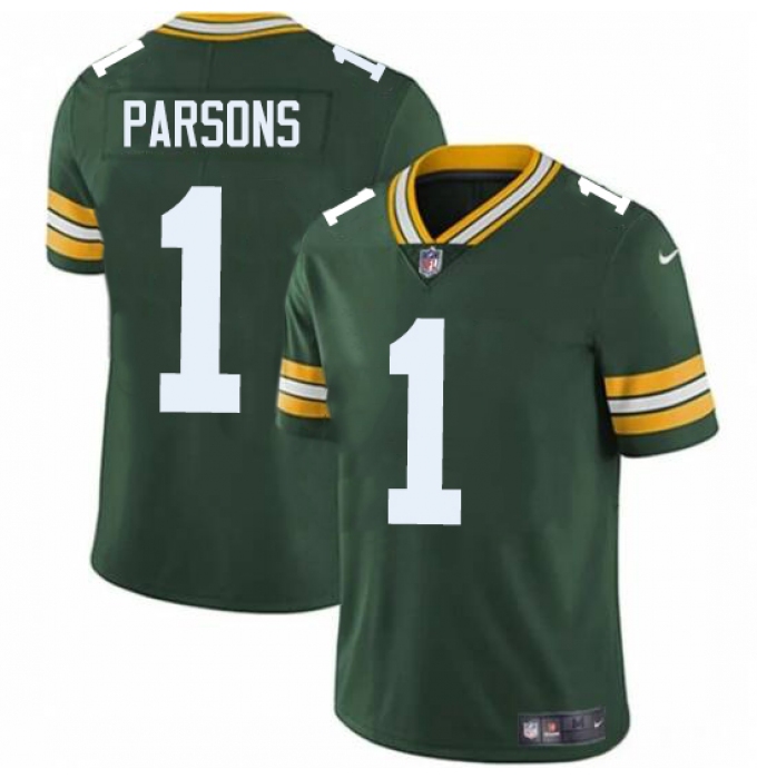 Men's Green Bay Packers #1 Micah Parsons Nike Green Limited Jersey