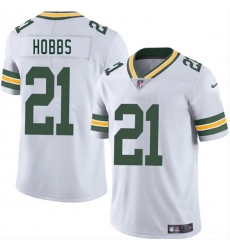 Men's Green Bay Packers #21 Nate Hobbs White 2025 Vapor Untouchable Limited Football Stitched Jersey