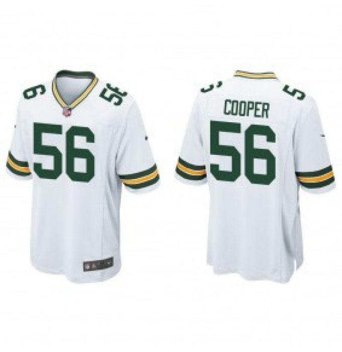 Men's Green Bay Packers #56 Edgerrin Cooper White Vapor Limited Football Stitched Jersey