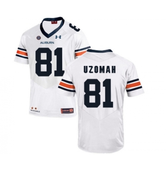 Auburn Tigers 81 C.J. UzoAuburn Tigers 81 C.J. Uzomah White College Football Jersey