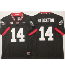 Men's Georgia Bulldogs #14 Gunner Stockton Black 2025 F.U.S.E. Stitched Jersey
