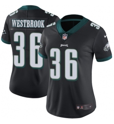 Women's Nike Philadelphia Eagles #36 Brian Westbrook Black Alternate Vapor Untouchable Limited Player NFL Jersey