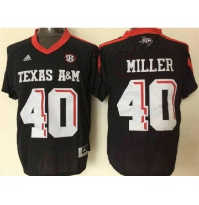 NCAA Texas A&M Aggies #40 Von Miller Black College Football Jersey