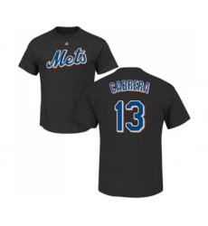 MLB Nike New York Mets #13 Asdrubal Cabrera Black Name & Number T-Shirt