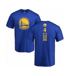 NBA Nike Golden State Warriors #4 Quinn Cook Royal Blue Backer T-Shirt