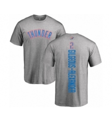 Basketball Oklahoma City Thunder #2 Shai Gilgeous-Alexander Ash Backer T-Shirt