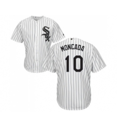 Men's Majestic Chicago White Sox #10 Yoan Moncada Replica White Home Cool Base MLB Jerseys