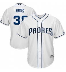 Men's Majestic San Diego Padres #38 Tyson Ross Replica White Home Cool Base MLB Jersey