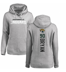NFL Women's Nike Jacksonville Jaguars #90 Taven Bryan Ash Backer Pullover Hoodie