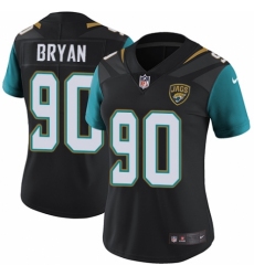 Women's Nike Jacksonville Jaguars #90 Taven Bryan Black Alternate Vapor Untouchable Elite Player NFL Jersey