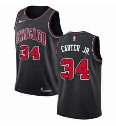 Women's Nike Chicago Bulls #34 Wendell Carter Jr. Swingman Black NBA Jersey Statement Edition