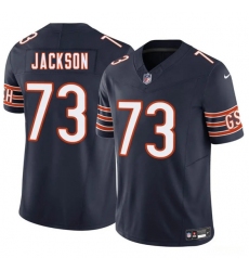 Men's Chicago Bears #73 Jonah Jackson Navy 2025 F.U.S.E. Vapor Football Stitched Jersey