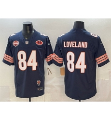 Men's Chicago Bears #84 Colston Loveland Navy F.U.S.E. 2025 NFC North Champions & VMH Vapor Untouchable Limited Stitched Football Jersey