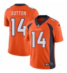 Men's Nike Denver Broncos #14 Courtland Sutton Game White NFL Jersey
