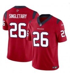 Men's Houston Texans #26 Devin Singletary Red 2023 F.U.S.E. Vapor Untouchable Football Stitched Jersey