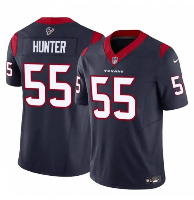 Youth Houston Texans #55 Danielle Hunter Navy 2024 F.U.S.E Vapor Untouchable Limited Stitched Football Jersey