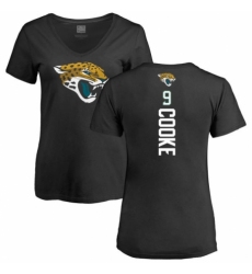 NFL Women's Nike Jacksonville Jaguars #9 Logan Cooke Black Backer V-Neck T-Shirt