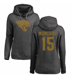 NFL Women's Nike Jacksonville Jaguars #15 Donte Moncrief Ash One Color Pullover Hoodie