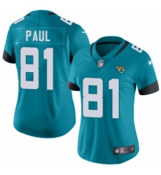 Women's Nike Jacksonville Jaguars #81 Niles Paul Black Alternate Vapor Untouchable Limited Player NFL Jersey