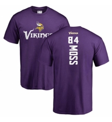 NFL Nike Minnesota Vikings #84 Randy Moss Purple Backer T-Shirt