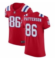 Men's Nike New England Patriots #86 Cordarrelle Patterson Red Alternate Vapor Untouchable Elite Player NFL Jersey