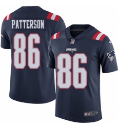 Youth Nike New England Patriots #86 Cordarrelle Patterson Limited Navy Blue Rush Vapor Untouchable NFL Jersey