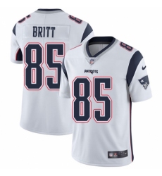 Youth Nike New England Patriots #85 Kenny Britt White Vapor Untouchable Limited Player NFL Jersey