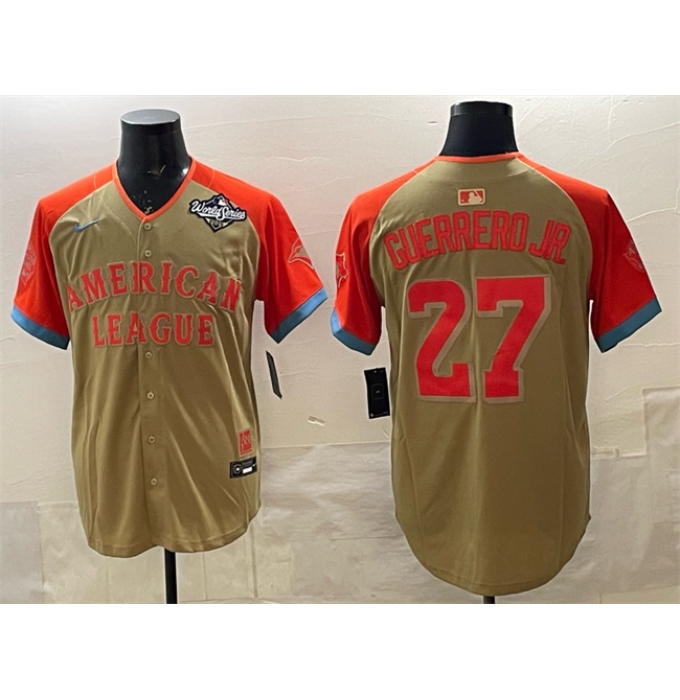 Men's Toronto Blue Jays American League #27 Vladimir Guerrero Jr. Cream All-Star 2025 World Series Limited Stitched Baseball Jersey