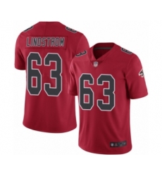 Youth Atlanta Falcons #63 Chris Lindstrom Limited Red Rush Vapor Untouchable Football Jersey