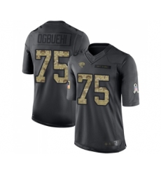 Youth Jacksonville Jaguars #75 Cedric Ogbuehi Limited Black 2016 Salute to Service Football Jersey