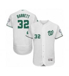 Men's Washington Nationals #32 Aaron Barrett White Celtic Flexbase Authentic Collection Baseball Player Jersey
