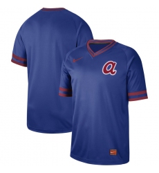 Men's Nike Atlanta Braves Blank Cooperstown Collection Legend V-Neck Jersey Royal