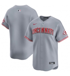 Men's Cincinnati Reds Blank Gray Away Limited Baseball Stitched Jersey