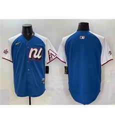 Men's National League Arizona Diamondbacks Blank Blue Alternate 2025 All-Star Edition Limited Stitched Baseball Jersey
