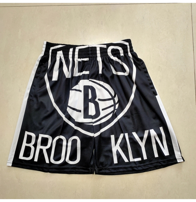 Men's Brooklyn Nets Black Classics Shorts